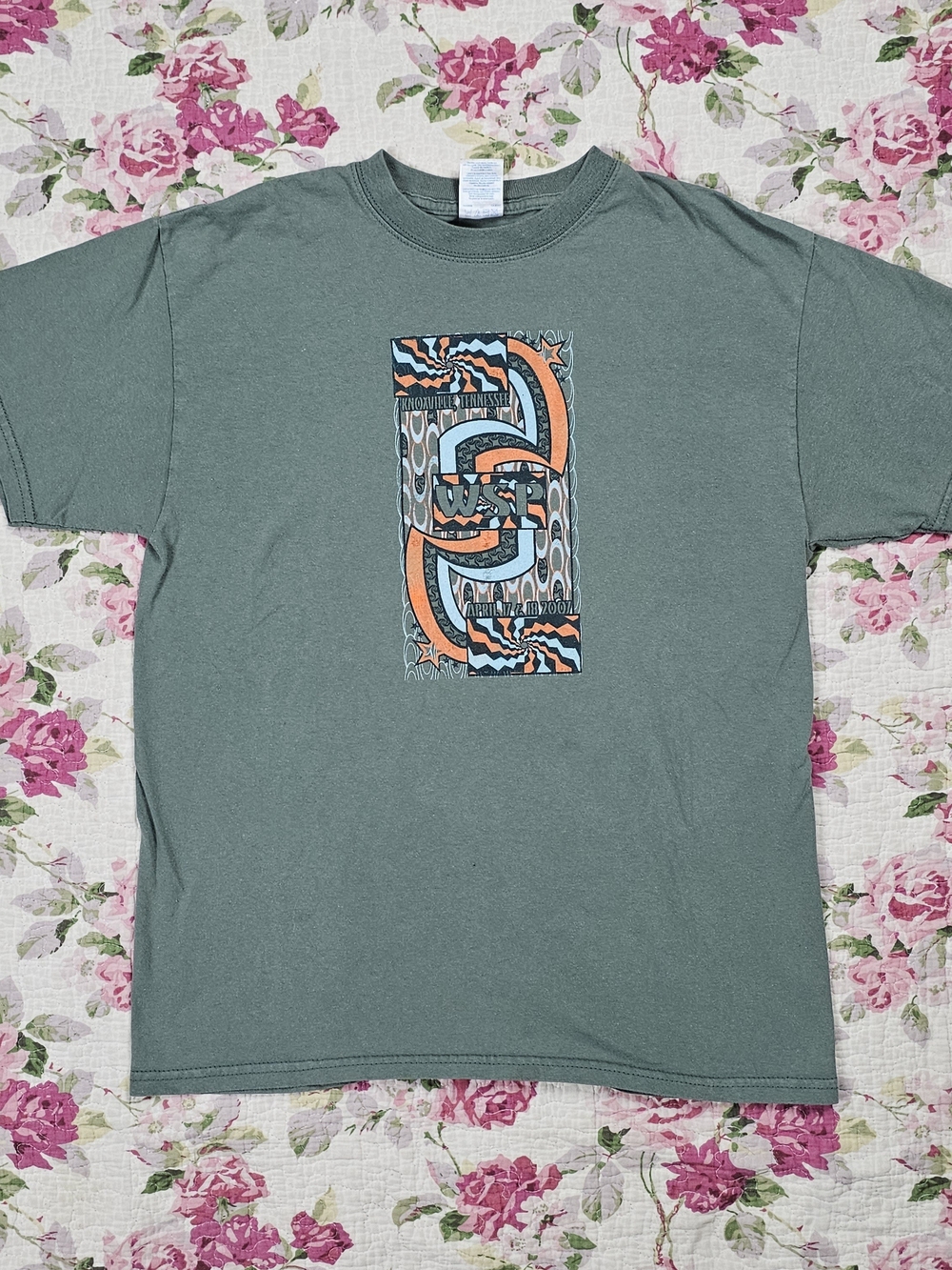 Vintage Y2K Widespread Panic Graphic Crew Neck T-Shirt M